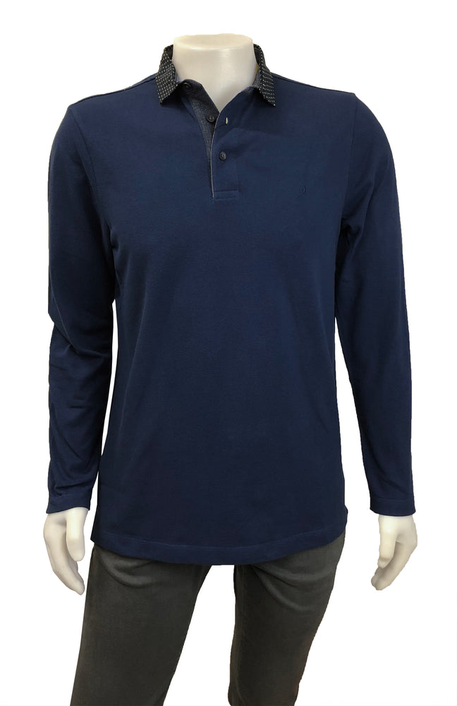 TRE VELLA LONG SLEEVE POLO SHIRT