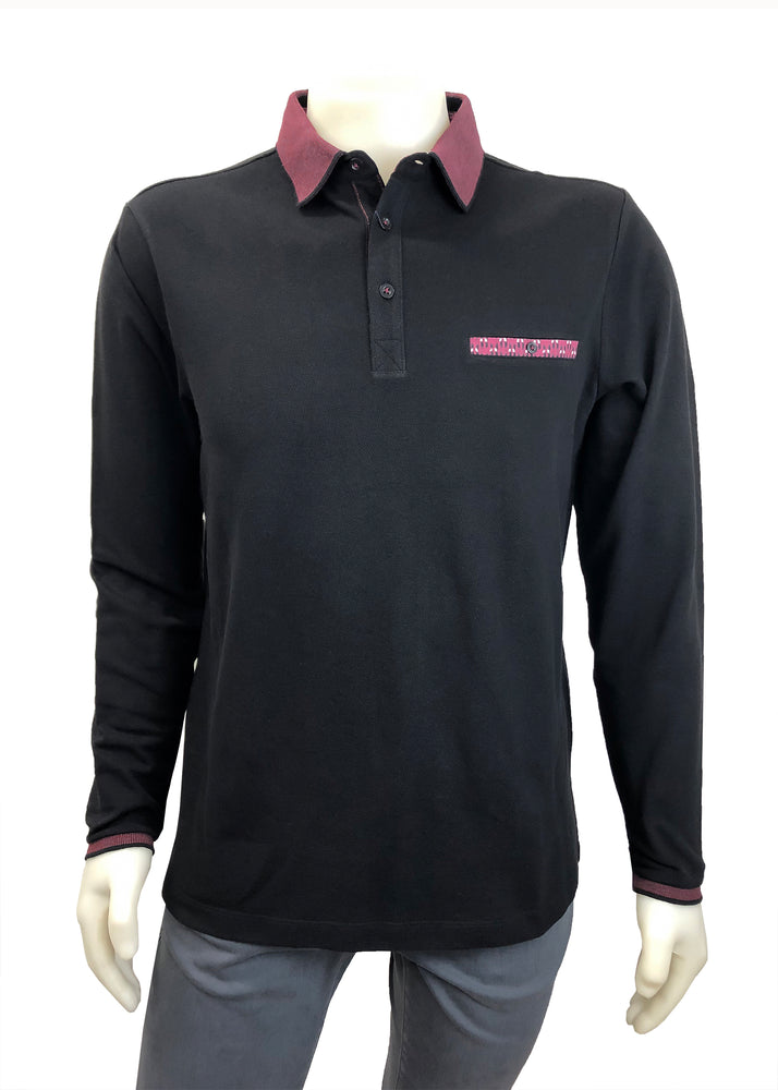 TRE VELLA LONG SLEEVE POLO SHIRT