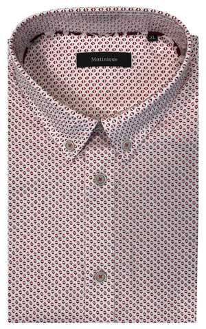 MATINIQUE TROSTOL BD SHORT SLEEVE SHIRT- FIRE RED