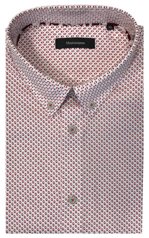 MATINIQUE TROSTOL BD SHORT SLEEVE SHIRT- FIRE RED