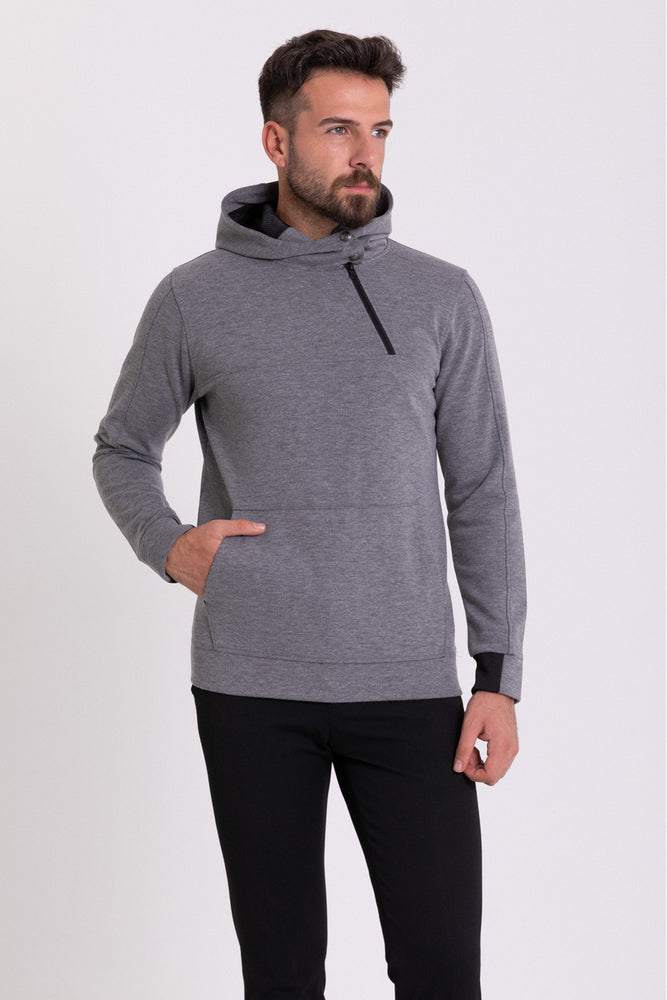 MCR MEN'S HOODED SWEATSHIRT- GREY