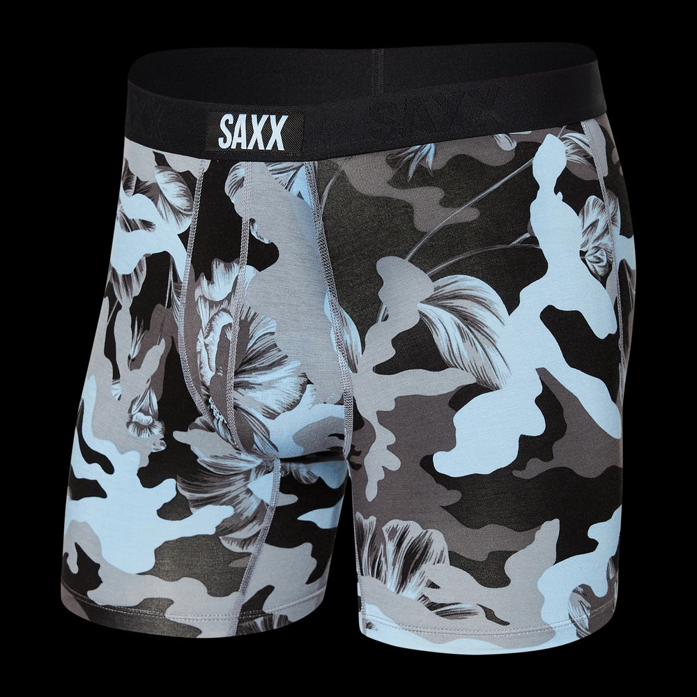 SAXX VIBE BOXER BRIEF-BLUE CAMO FLORAL