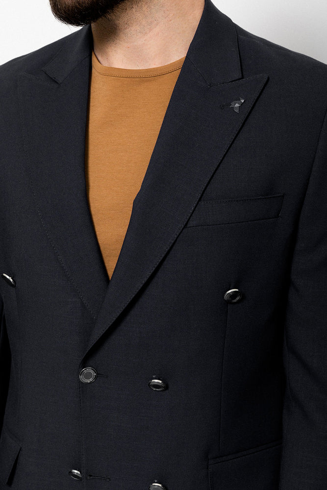 MCR DOUBLE BREASTED JACKET BLACK
