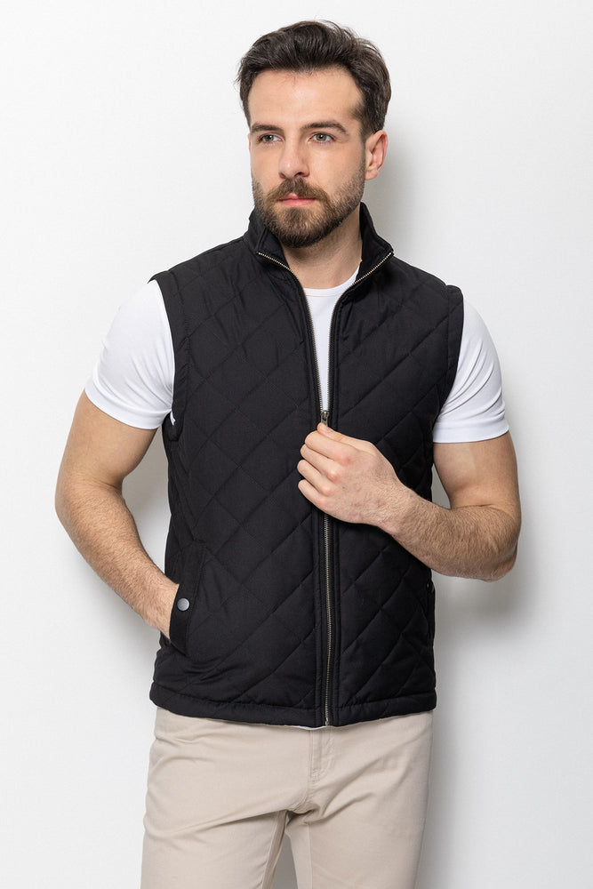 MCR MEN'S QUILTED SPORT VEST-BLACK – ESCO CLOTHIERS