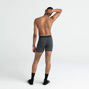 SAXX ULTRA BOXER BRIEF- BLACK CREW STRIPE