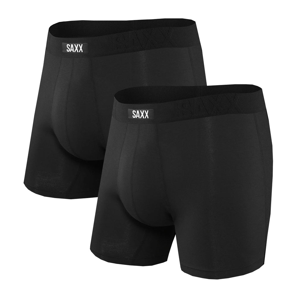 SAXX UNDERCOVER BOXER BRIEF- 2 PACK BLACK