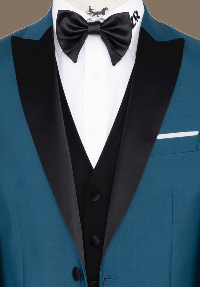 ORESS 3 PIECE TUXEDO- TEAL