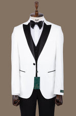 ORESS 3 PIECE TUXEDO- WHITE