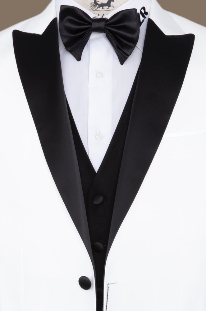 ORESS 3 PIECE TUXEDO- WHITE