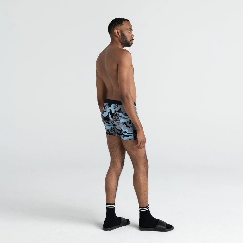 SAXX VIBE BOXER BRIEF-BLUE CAMO FLORAL