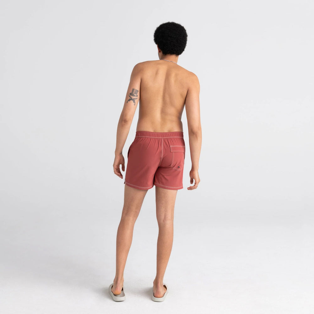 SAXX OH BUOY SWIM SHORTS- DESERT RED – ESCO CLOTHIERS