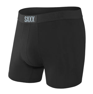 SAXX VIBE BOXER BRIEF- BLACK/BLACK