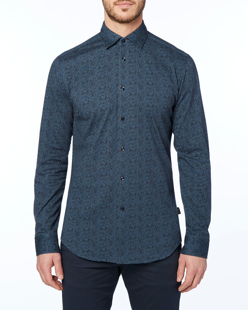 HORST LONG SLEEVE SHIRT- DARK BLUE