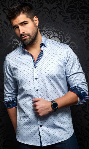 AU NOIR SHIRT- LISMORE LIGHT BLUE