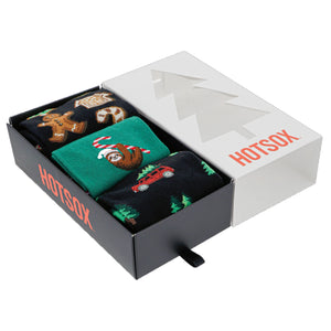 HOTSOX CREW SOCKS GIFT BOX (3 PAIR)- HOLIDAYS