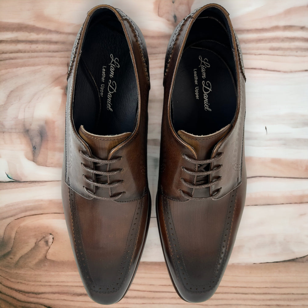 LIAM DANIEL DRESS SHOES- MAURO BROWN