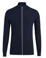 LIAM DANIEL SWEATER WITH ZIP CLOSURE- NAVY