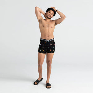SAXX VIBE BOXER BRIEF- BLACK BOWTIES N BOOZE