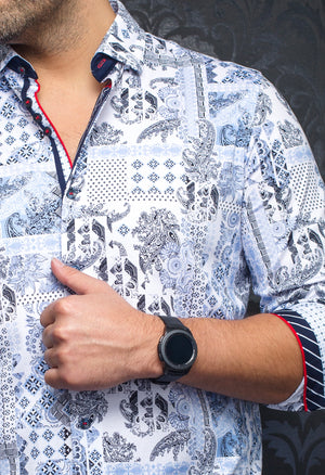 AU NOIR SHIRT- BORNEO LT. BLUE