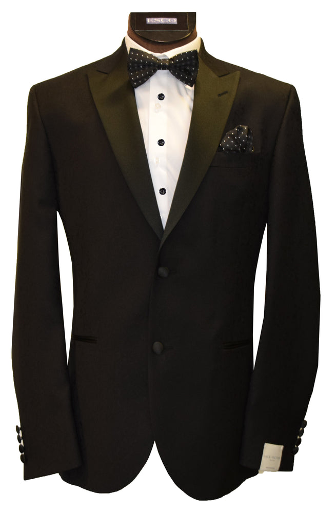 JACK VICTOR TUXEDO JACKET- BLACK