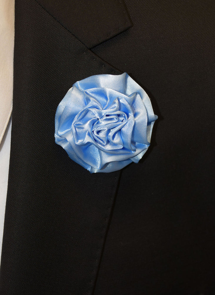 IKE BEHAR FLOWER PIN- BLUE