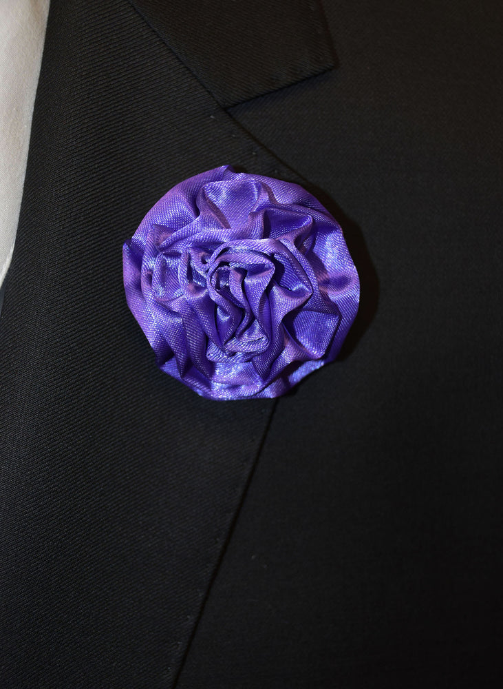 IKE BEHAR FLOWER PIN- PURPLE
