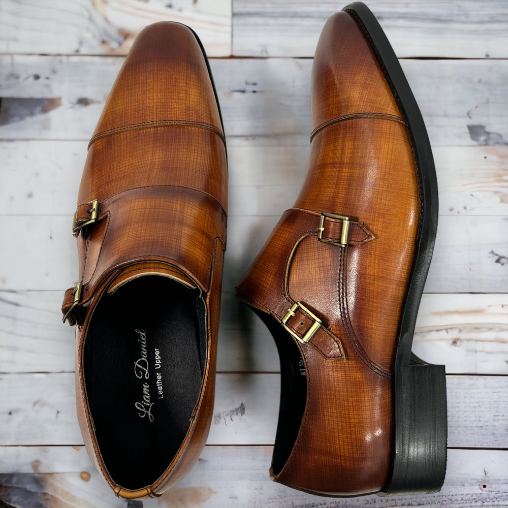 LIAM DANIEL DRESS SHOES- ALEN X BROWN