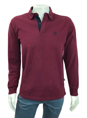 GUY LAROCHE LONG SLEEVE POLO SHIRT