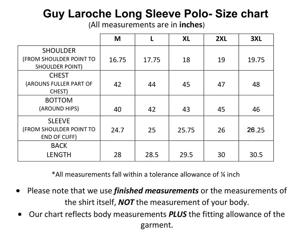 GUY LAROCHE LONG SLEEVE POLO SHIRT