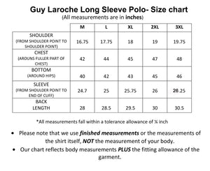 GUY LAROCHE LONG SLEEVE POLO SHIRT