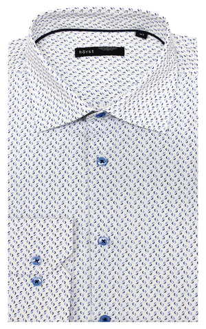 HORST LONG SLEEVE SHIRT- WHITE