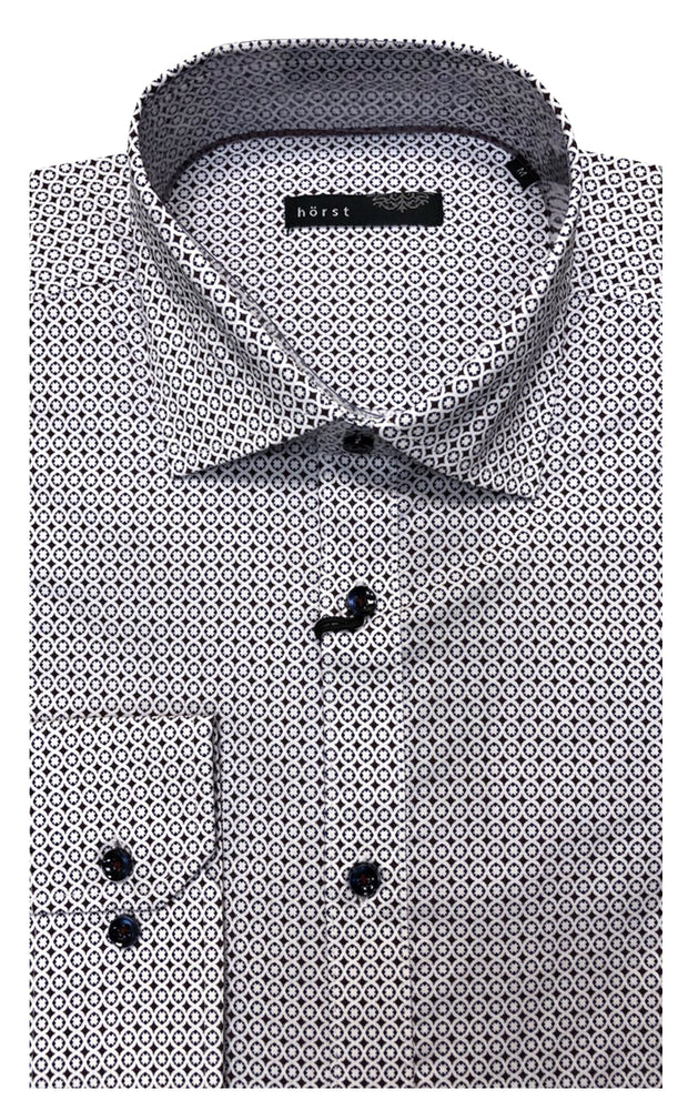 HORST LONG SLEEVE SHIRT- BURGUNDY
