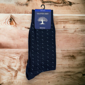 OLLIVER GREY DRESS SOCKS