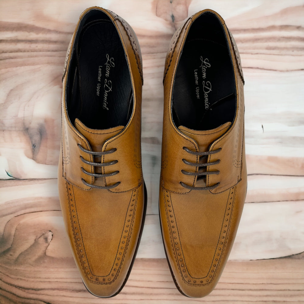 LIAM DANIEL DRESS SHOES- MAURO TAN