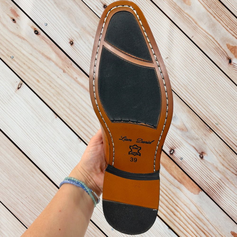 LIAM DANIEL DRESS SHOES- ALEN X BROWN