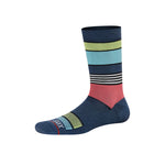 SAXX CREW SOCKS- SUPER STRIPE BRIGHT MULTI