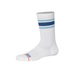 SAXX CREW SOCKS- ATHLETIC STRIPE WHITE