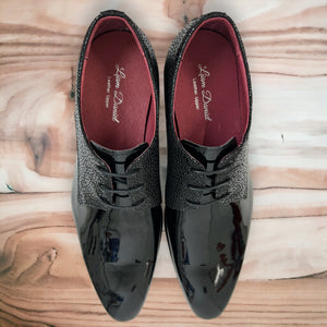 Black shining formal shoes hot sale