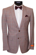 TALLIA 2 PIECE SUIT- BRICK/WHITE