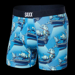 SAXX ULTRA BOXER BRIEF- POOL SHARK BLUE