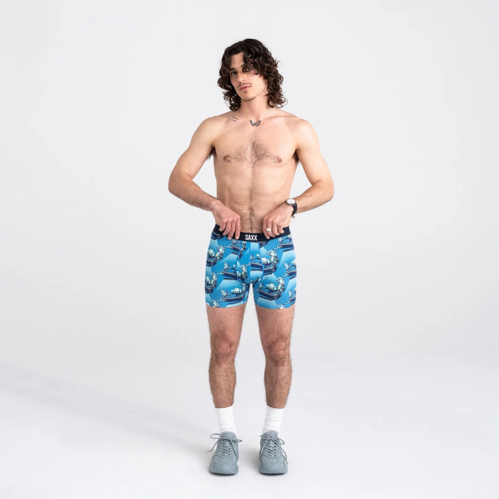 SAXX ULTRA BOXER BRIEF- POOL SHARK BLUE