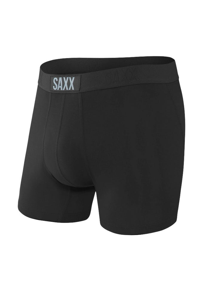 SAXX VIBE BOXER BRIEF- BLACK/BLACK