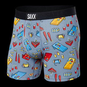 SAXX VIBE BOXER BRIEF-BEER OLYMPICS GREY