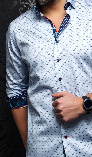 AU NOIR SHIRT- LISMORE LIGHT BLUE