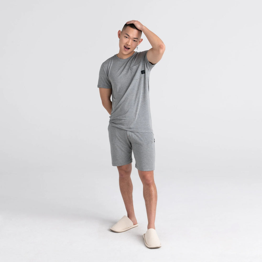 SAXX SNOOZE SHORTS- DARK GREY HEATHER