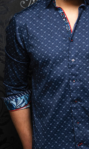 AU NOIR SHIRT- LISMORE NAVY