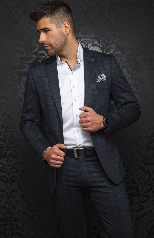 AU NOIR BLAZER | Henry, charcoal