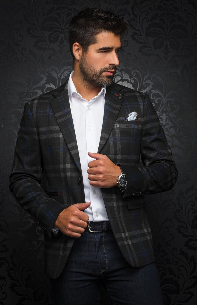 AU NOIR BLAZER | LEONARDO, black / indigo