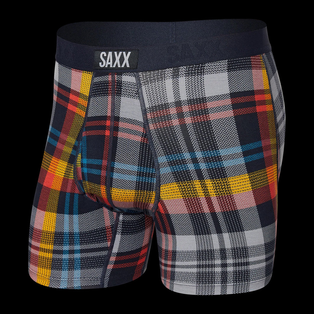 SAXX ULTRA BOXER BRIEF-FREE FALL PLAID