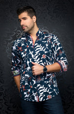 AU NOIR SHIRT - VERSO, Navy Tobacco